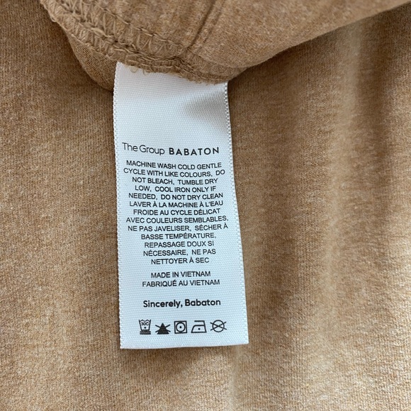 The Group by Babaton Rocket cotton camel : brown crop Jogger pants Aritzia XXS - Picture 7 of 7